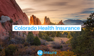 colorado health text overlaying image of red rock mountains