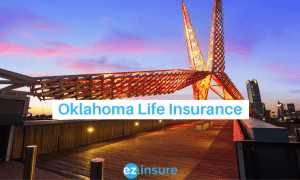 oklahoma life insurance text overlaying image of scissorhead bridge