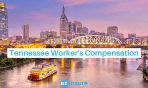 tennessee worker's compensation text overlaying image of nashville 