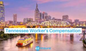 tennessee worker's compensation text overlaying image of nashville