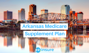 arkansas medicare supplement plans text overlaying image of little rock