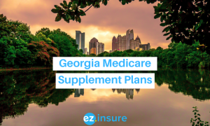 georgia medicare supplement plans text overlaying image of peidmont park