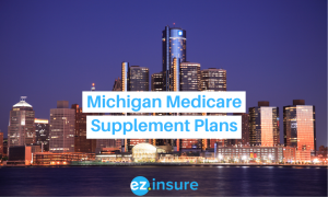 michigan medicare supplement plans text overlaying image of detroit