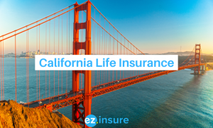 california life insurance text overlaying image of golden gate bridge