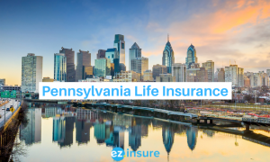 Pennsylvania Life Insurance text overlaying image of philadelphia