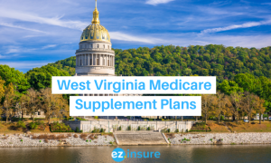 west virginia medicare supplement plans text overlaying image of capital